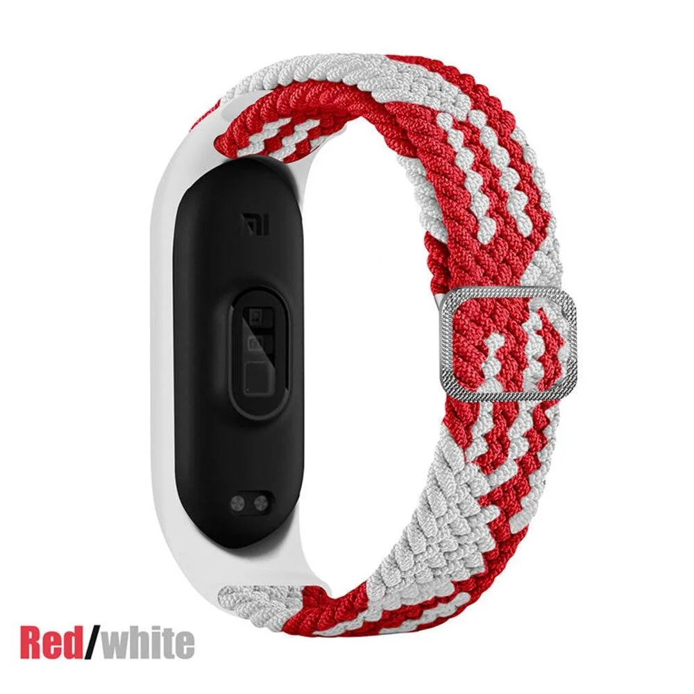Elastic Adjustable Nylon Braided Wristband Strap - Universal Fit
