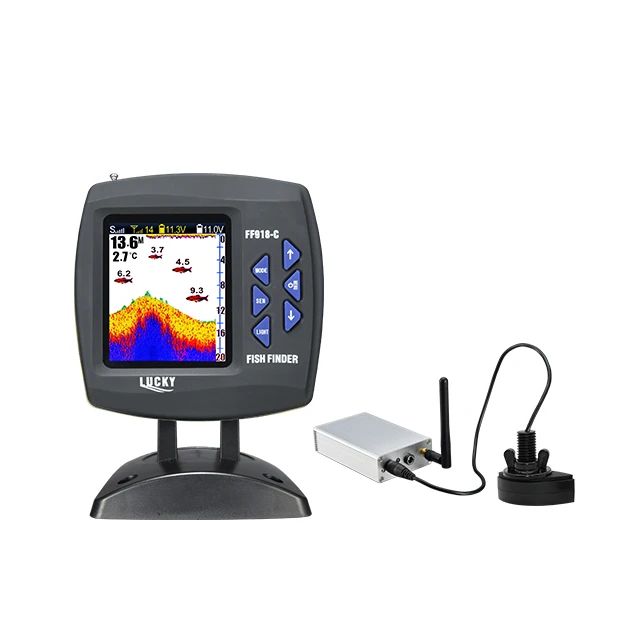 FF918CS-WL Boat Fish Finder Long Range Fish Detector Find Big
