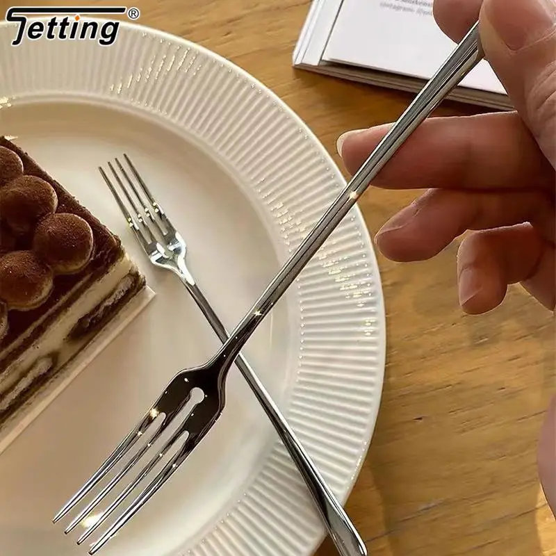 

Столовая вилка из нержавеющей стали с длинной ручкой, 1 шт.