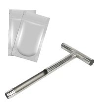 

Soil Sampler Probe12 Inch, T-Style Handle Soil Test Kits Soil Probes For Soil Sampling Plant Care Garden Lawn Farm