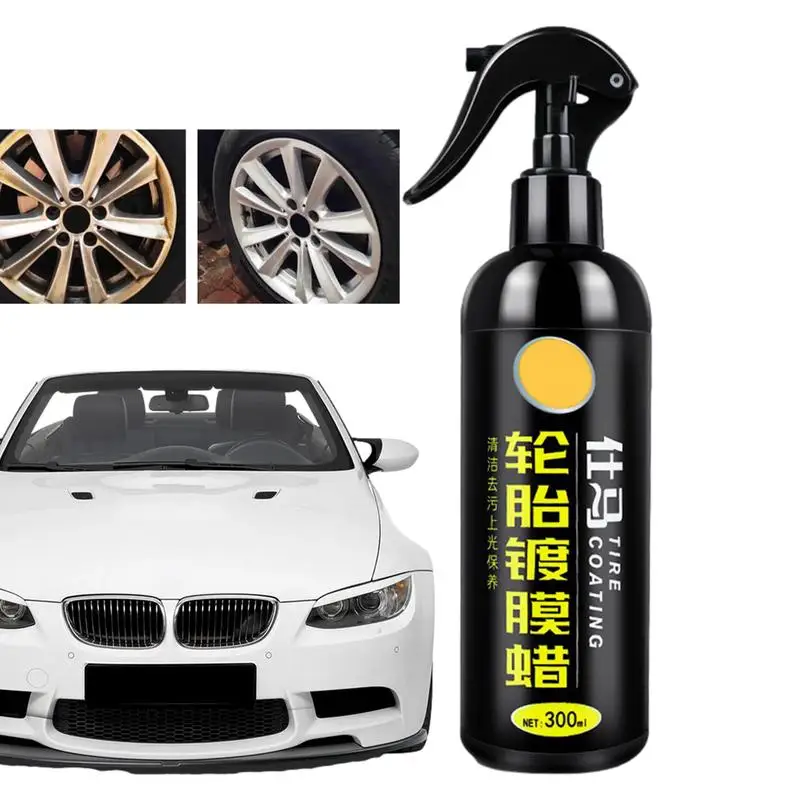 

Wheel Shine Polishing Wax Brightener Long-lasting Tire Coating Tire Shine Tire Spray Car Supplies Tire Protector 300ml For