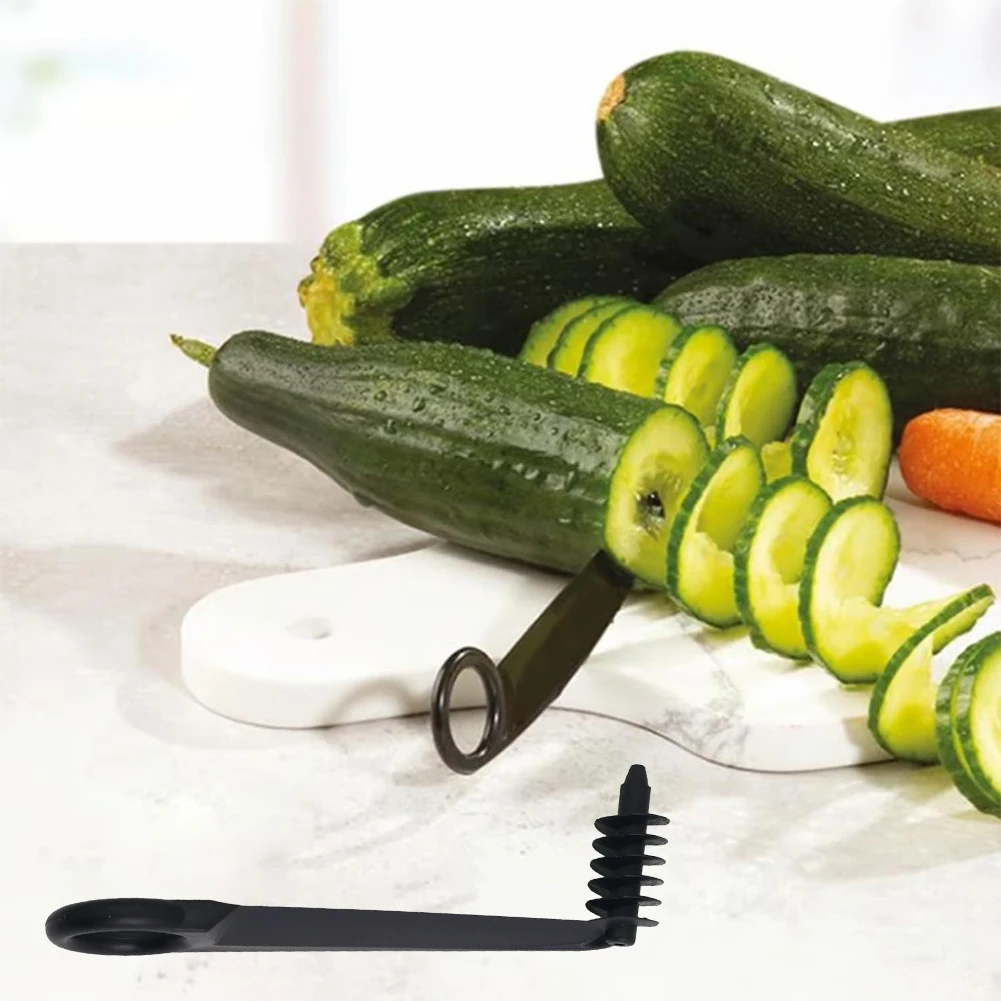 V & Spiral Shaped Multifunction Cutter Serrated Pattern Combo Potato Cutter Food Garnishing Knife Screw Peelers Decorative Fruit