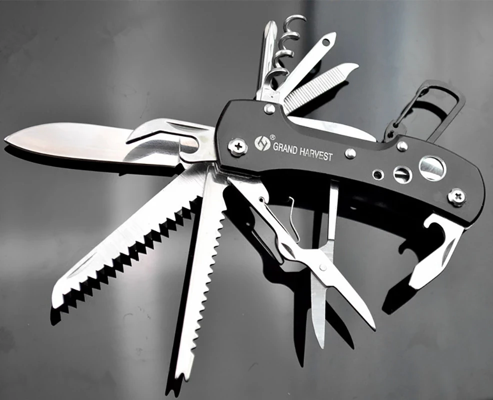 Multitool Knife 11 In 1 Fold Gear Knife Swiss Survive Pocket Hunting Outdoor Camping Survival Multifunctional Folding Knife