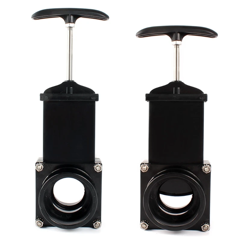 RV Knife Water Gate for Valve Durable Plastic 50mm Sewer Hose Drain Ada