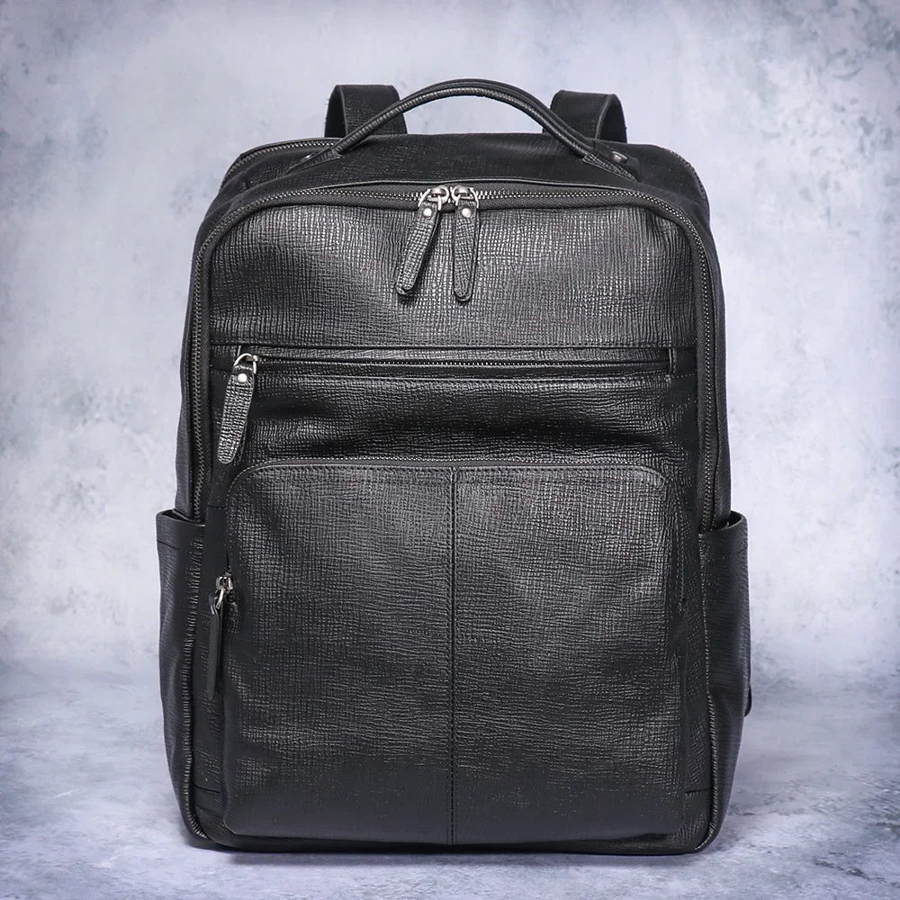 Solid Color Backpack-Large Capacity Laptop Bag for Business Travel & Daily Commute