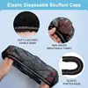 Disposable Shower Cap 100Pcs Elastic No Woven Hair Head Cover Nets Large Dustproof Hair Caps Makeup DIY Hair Dye Tatoo  Bath Cap 3