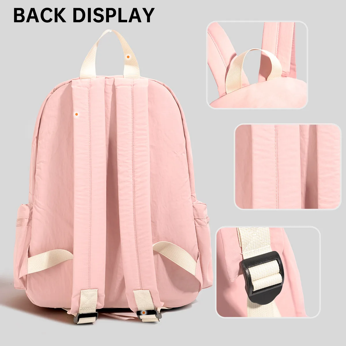 French Fresh Mommy Normcore Travel Backpack New Niche High-End Lightweight Commuter Fashion Burden-Reducing Backpack