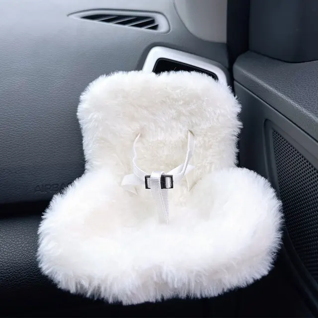 Labubu 17cm Cartoon Doll Car Safety Seat – Stylish Chair Model & Outlet Decor for Doll Car Interior Styling 5