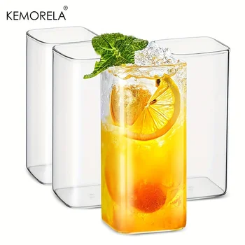 Bicchieri da 4 pezzi bicchieri da 15 once/19 once bicchieri da Highball sottili bicchieri di vetro alti trasparenti per succhi d'acqua bevande e Cocktail di birra 1