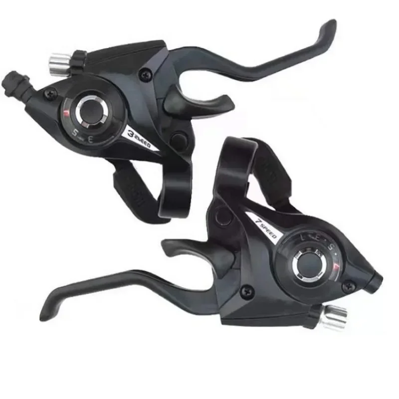 Bike Derailleurs 3x7 21 Speed Switch MTB Bicycle Shifter Levers Brake with Shift Cable Cycling Disc Handle for Bike Trekking