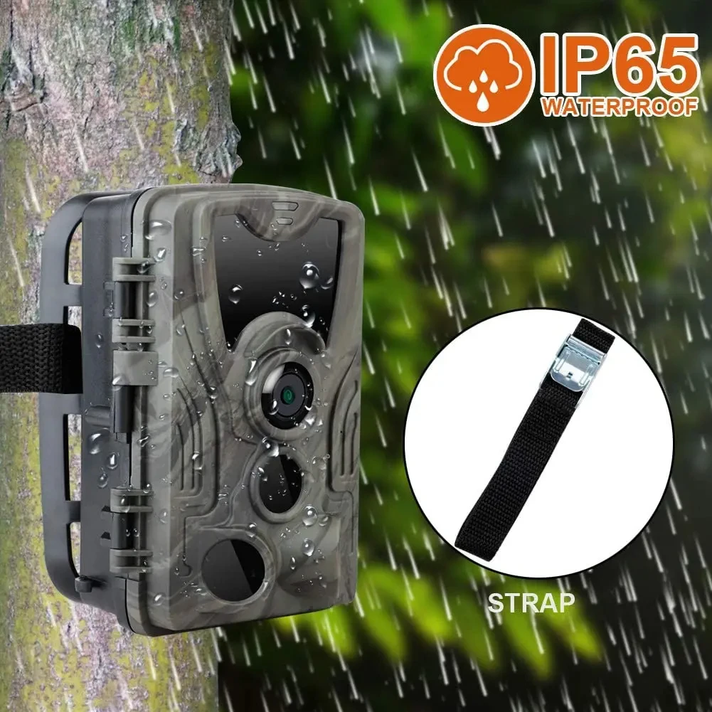 HC-801ALI Hunting Trail Camera With 5000Mah Lithium Battery 24MP 1080P IP65 Night Vision scope Photo Trap 0.3s 940nm Wild Camera
