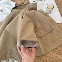 Coupe-vent pour enfants, nouveau Style coréen décontracté Baggy Simple, mode printemps-automne 2025 4