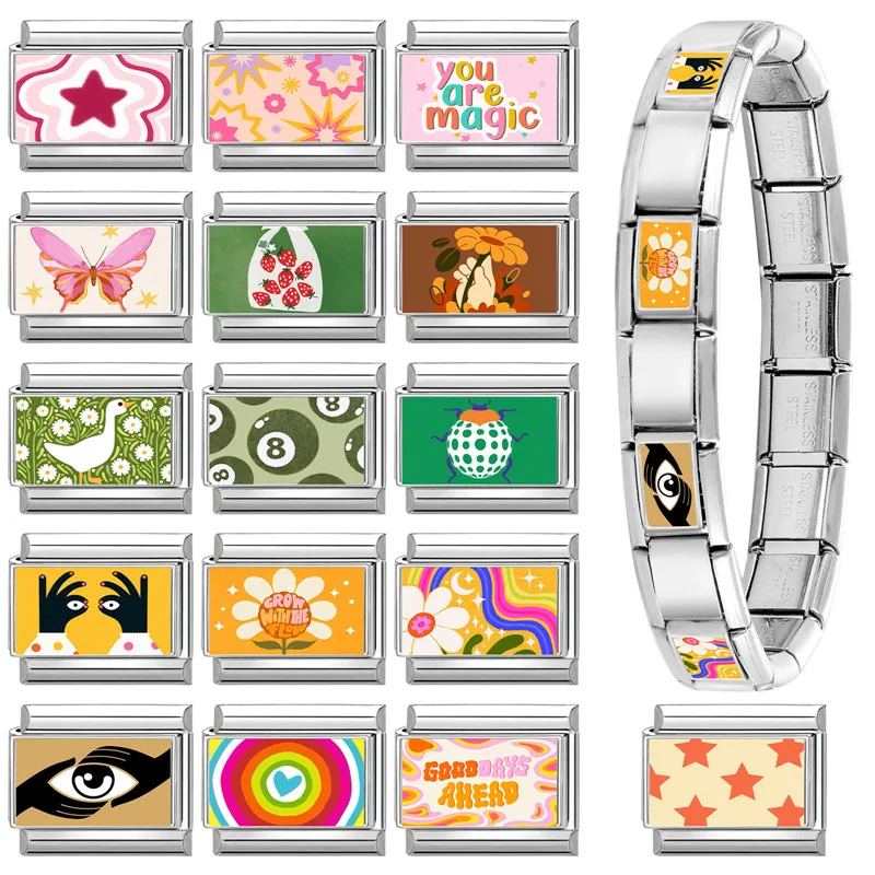 Creative Italian Charm Bracelet Women DIY Fashion Jewelry