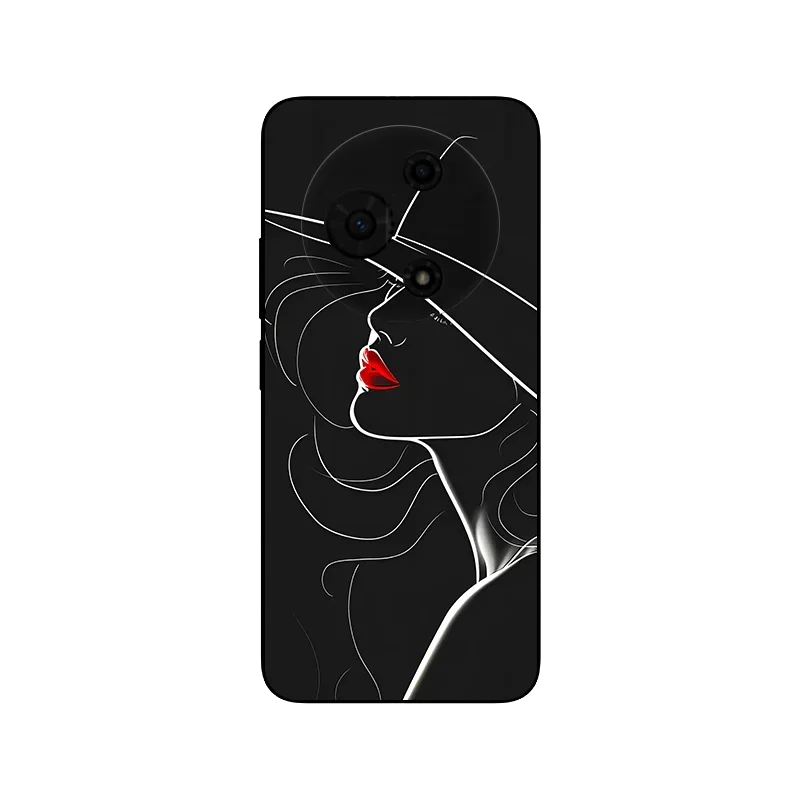 Floral Wolf Soft Silicone Phone Cover