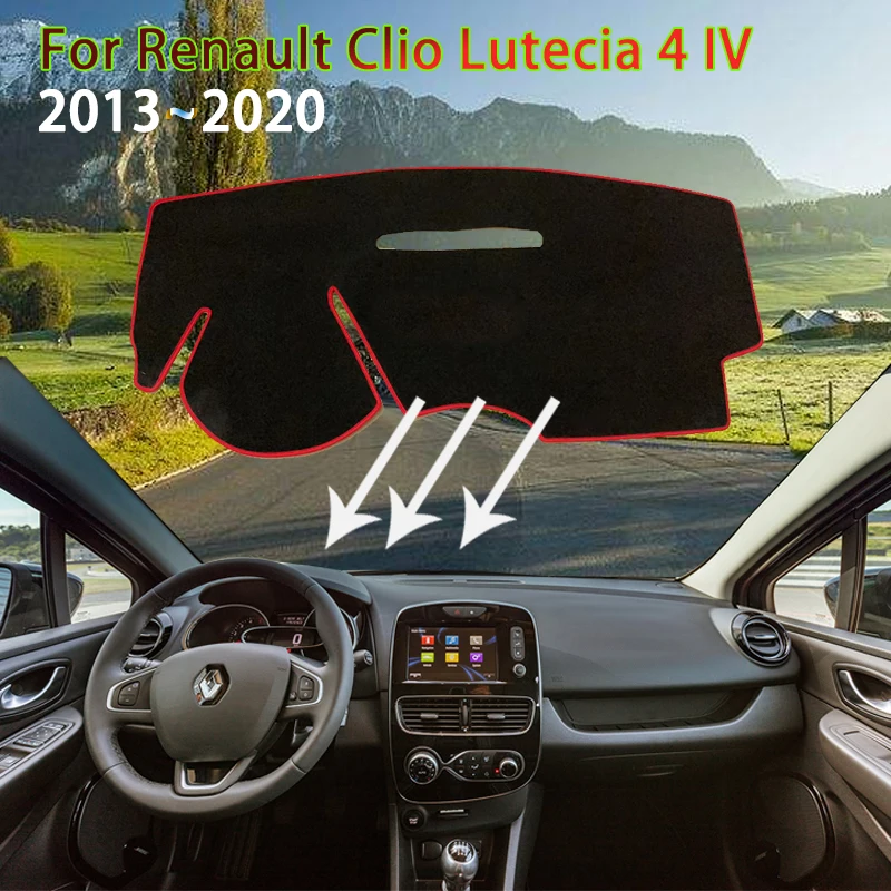 Tapis Tableau De Bord Anti-dérapant Pour Renault Clio 4 IV 2013-2020 - Housse Protection Gauche