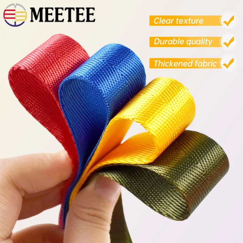 Nylon Webbing Strap Knapsack Strapping DIY Sewing Accessories 2-10M 25mm 1mm Thick