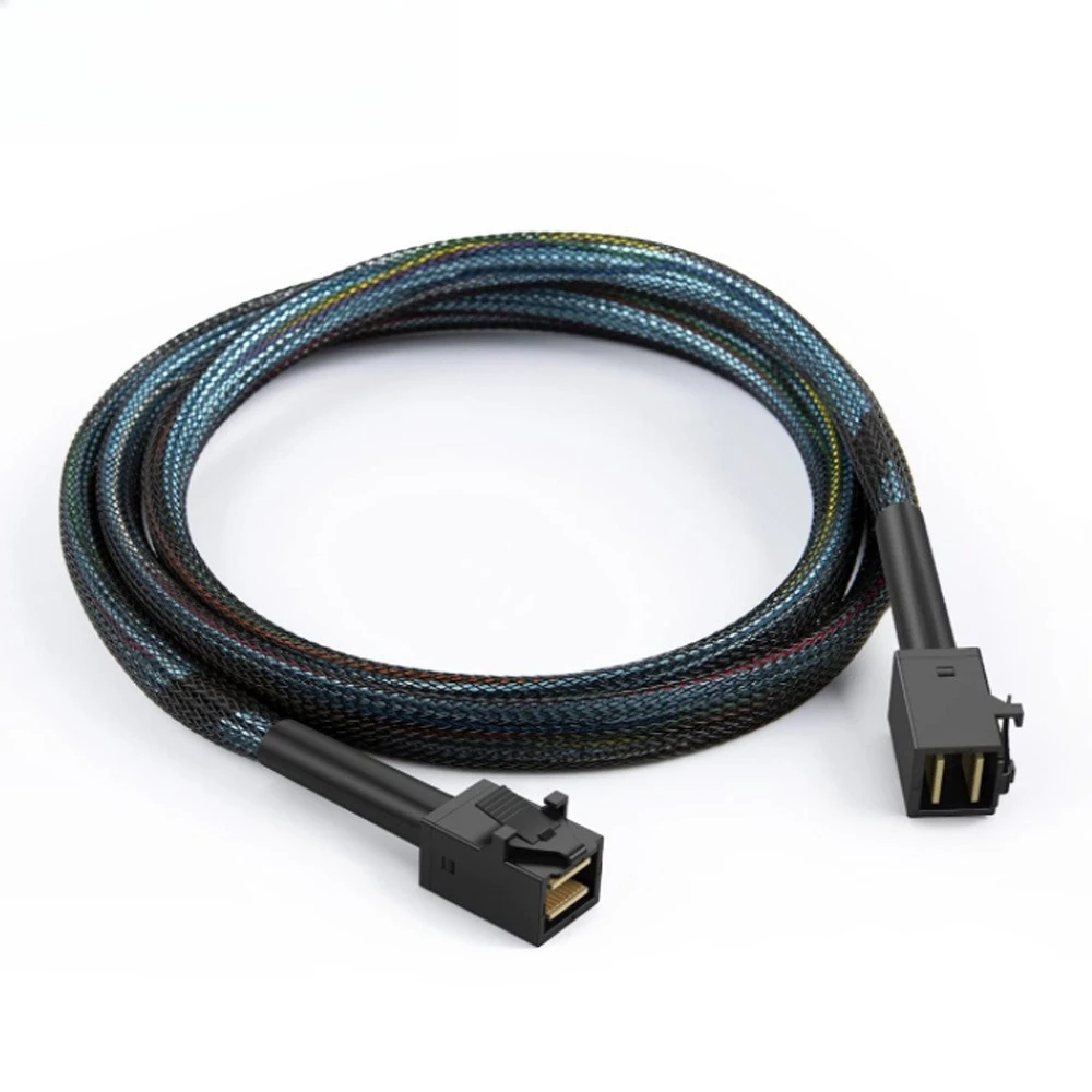 ADT-Link MINI SAS HD SFF 8643 TO 8643 연장 케이블 서버용 내부 고속 케이블 길이 선택 가능 0.5M 1M