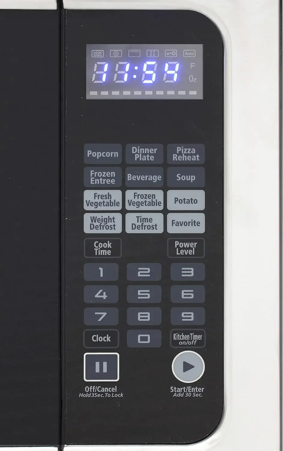 Microwave Oven Built-In 1200-Watts with 10 Power Levels Pre-Set Cooking Settings and Express Cook, Sensor and Speed Cooking and 4