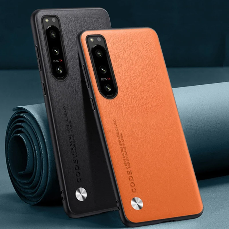 Luxury PU Leather Shockproof Phone Case - Full Protection Back Cover