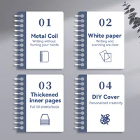 50 страниц/книга, креативный аниме-блокнот с разделенным экраном, блокнот из фильма, комиксов, блокнот, черночная бумага, книга, принадлежности для рисования «сделай сам», эскизов — изображение 5