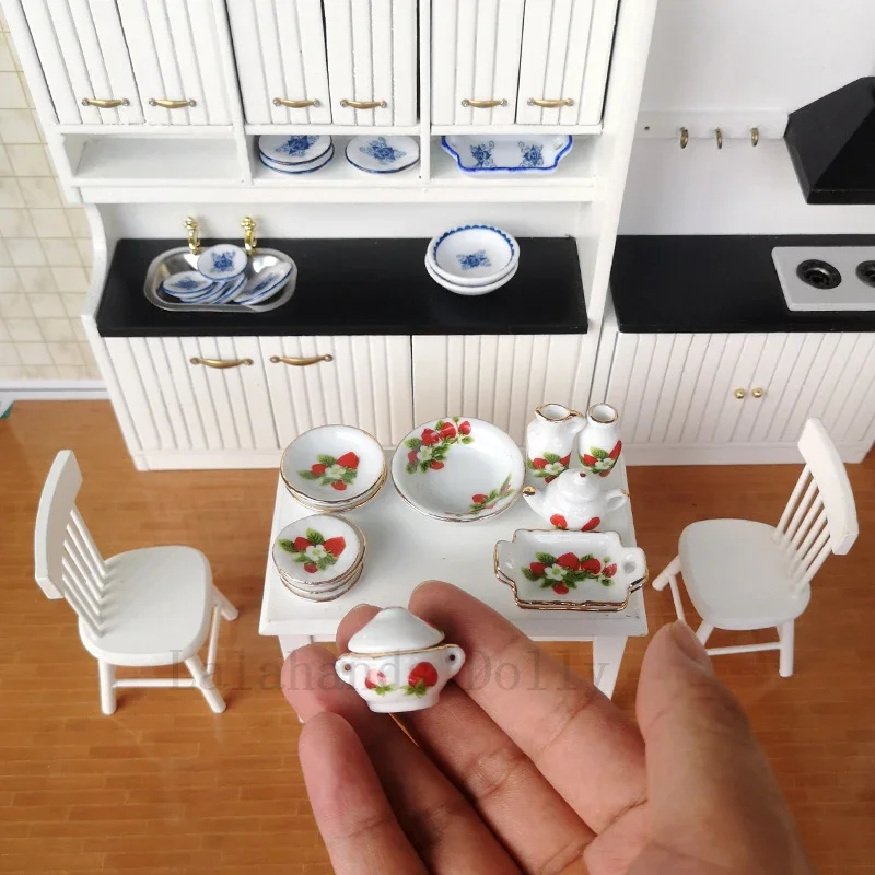 Comida Miniatura Juego De Vajillas En Miniatura Y Tazas De