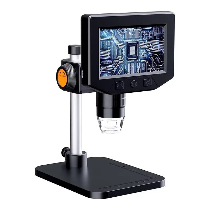 4.3 Inch LCD Digital Microscope 1080P 50-1000x Coin Microscopio Zoom Stereo Camera for Electronics Repair PCB 1