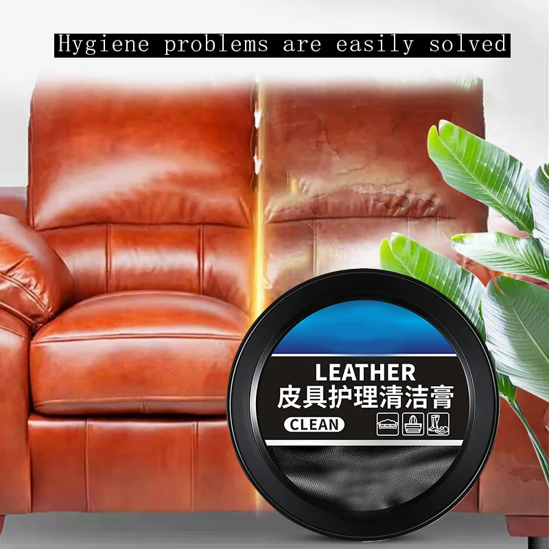 Car Cleaning Agent Auto Plastic Restorer Interior Panel Renewal Wax Coating Agent Car Wax Polish Cleaning Cream Sofa Bag Care