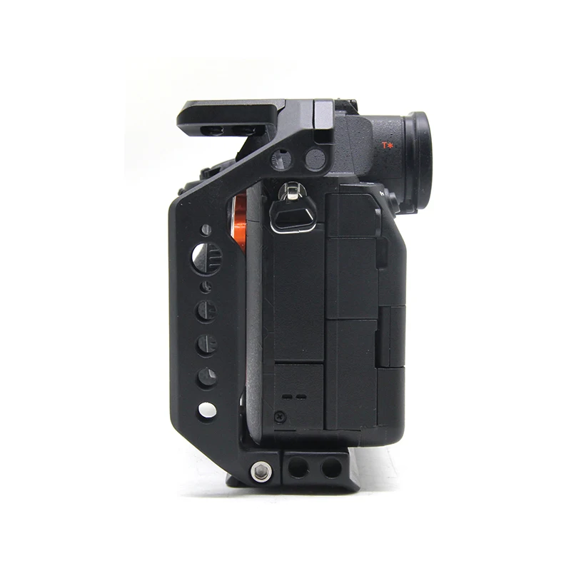 Aluminum Alloy Camera Cage For Sony A7R5 A73 w Cold Shoe Mount 1/4&3/8 Inch Screw Holes Full Dslr Cage Rig camera cage