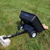 400 LB (10 Cu. Ft.) Economy Poly Dump Cart for Lawn Tractor 4