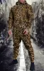 3D Leopard Print Men's Hoodie Pants 2-Piece Outfits Autumn/Winter Men's/Women's Hooded Sweatshirt Sets Oversized Tracksuit Suits 6