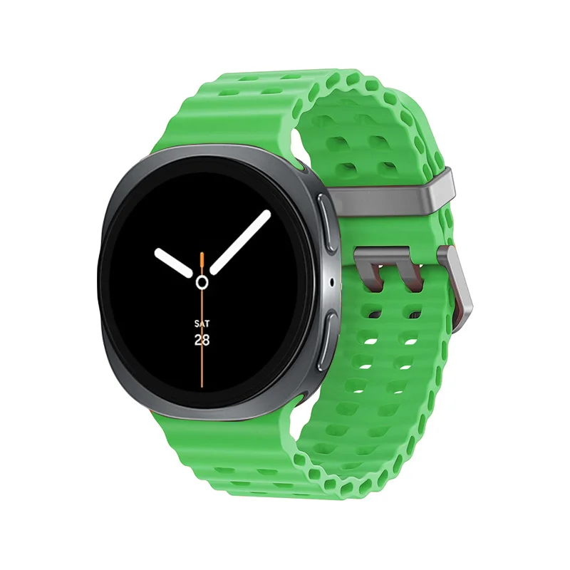 Silikon-Ozean-Armband für Samsung Galaxy Watch 9 8 40 44mm Sport Atmungsaktives Armband für Samsung Galaxy Watch 8 Classic 46mm Band – Detail 1