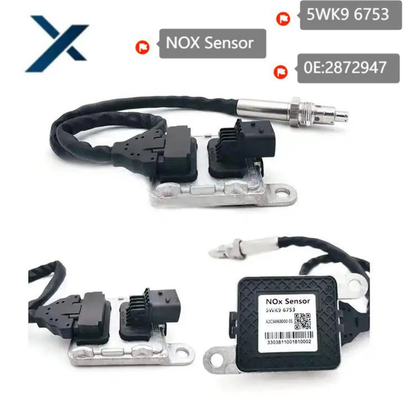 

5WK9 6753 2872947 12 В азотный оксид Датчик NOx для Cummins грузовик автомобиль азот Nox кислородный датчик совершенно новый