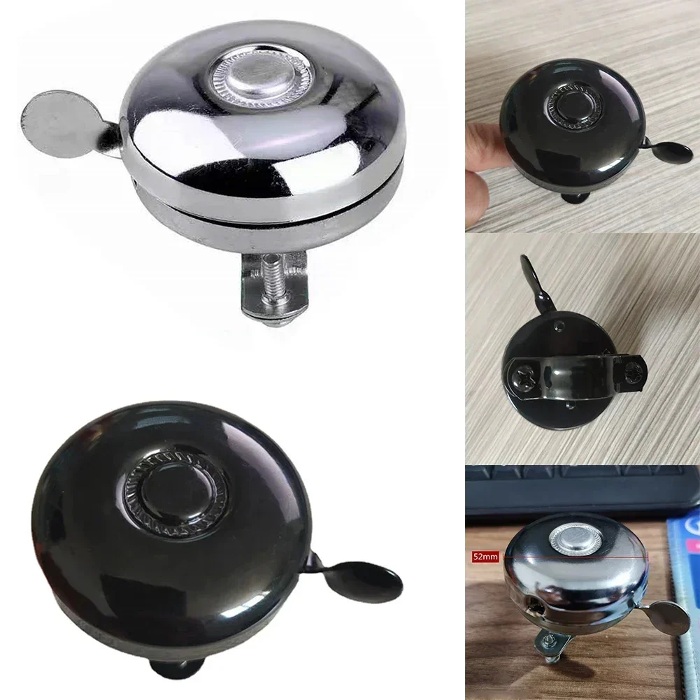 Brand New High Quality Bike Chrome Bell Silver/Black Practical Replacement  Accessories Classic Dinger Folding Bicycles Parts - AliExpress, image size:1001x1001