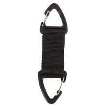 

Multifunctional Carabiner Outdoor Tactical Nylon Webbing Hanging Backpack Triangle Buckle Double Buckle Point Hunting Tool