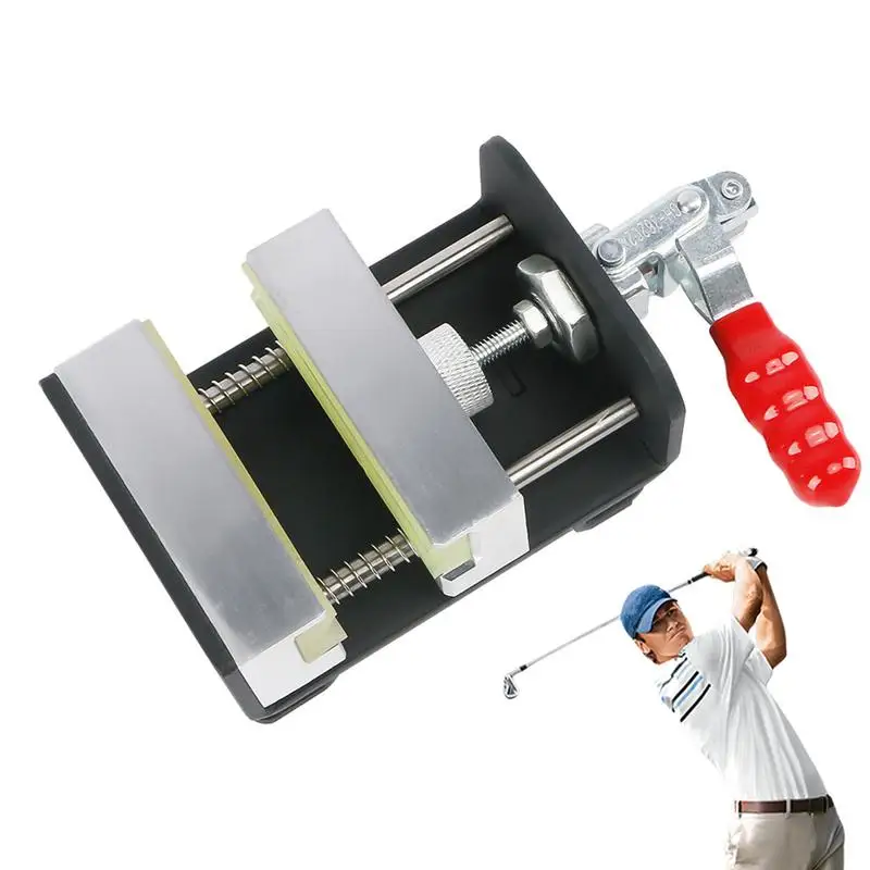 

Golf Club Vise Clamp Golf Grip Replacement Kit Anti-slip Hand Retainer Push Rod Swing Clamp Golf Supplies Grip Remover Gripping