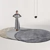 Modern Minimalist Rugs for Bedroom Large Area Living Room Decoration Round Carpet Fluffy Soft Lounge Rug Home Solid Non-slip Mat 1