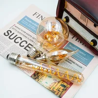 2-10 шт. светодиодная лампа Эдисона E14 E27 AC220V ретро лампа накаливания C35 ST64 G80 G95 G125 теплый желтый светильник для гостиной и спальни — изображение 3