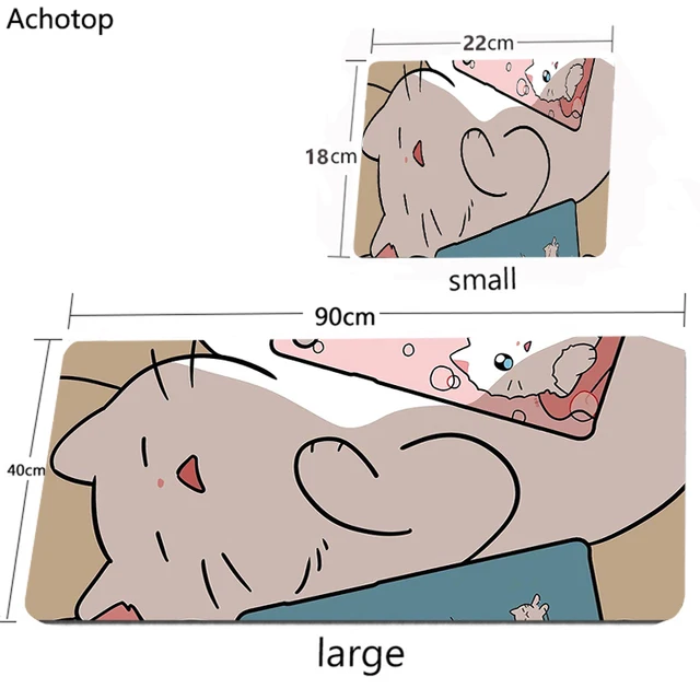 Pink Anime Mouse Pad Gamer Cute Kawaii XXL Gaming Mousepad Rubber Otaku Locking Edge 900X400MM Laptop Notebook Keyboard Desk Mat cute