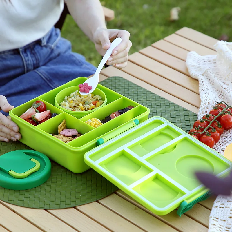 Food Grade PP Silicone Bento Box Lunch Container