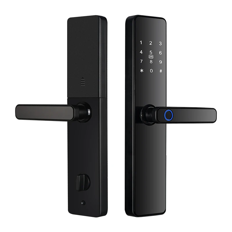 QLEUNG S819 Smart locks Tuya TTlock APP Remote Control Lock With Fingerprint Password Card Key Digital Wifi Door Lock
