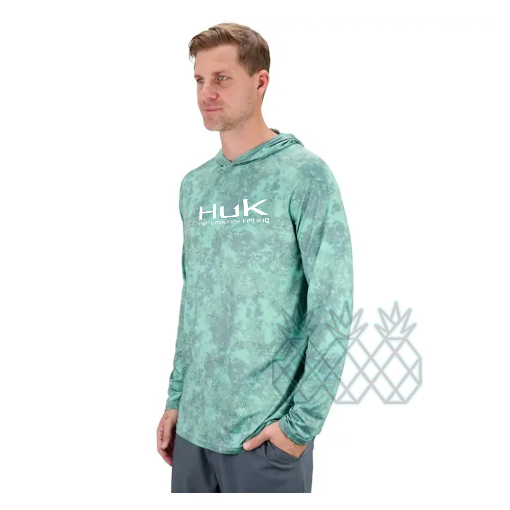 HUK Fishing Apparel Long Sleeve Breathable Angling Clothing Hoodie