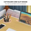 Laptop Bed Table Foldable Lap Table with Cup Holder Drawer Tablet Stand Laptop Bed Tray Table Portable Lap Table Foldable Legs 2