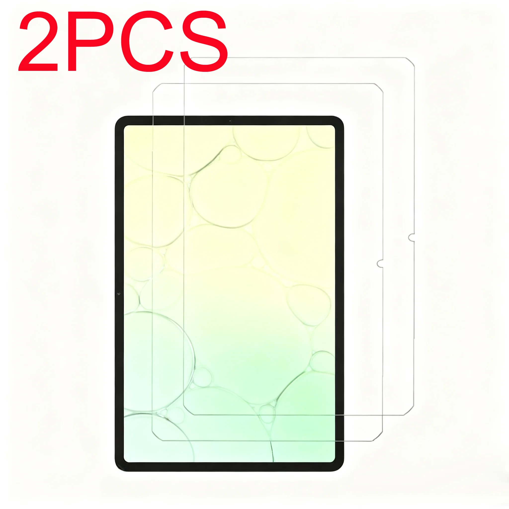 Premium 2-Pack Tempered Glass Screen Protector for Tablets - Durable and Crystal Clear Protective Film
