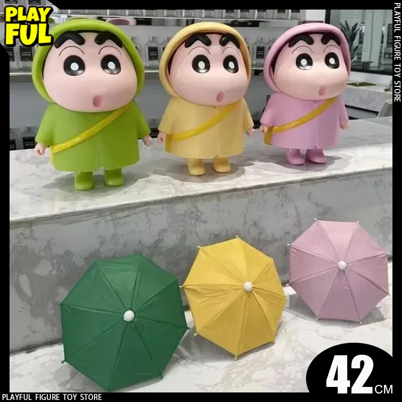 

Дождевик Crayon Shin-Chan 40 см, фигурка, большая модель, украшение для автомобиля, коллекция кукол, украшения для гостиной, аниме, милые праздничные подарки