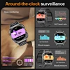 LIGE New 2 in 1 TWS Wireless Headset Smart Watch Bluetooth Call 1.53" AMOLED Screen 400mAh Battary Waterproof Sports Smartwatch 3