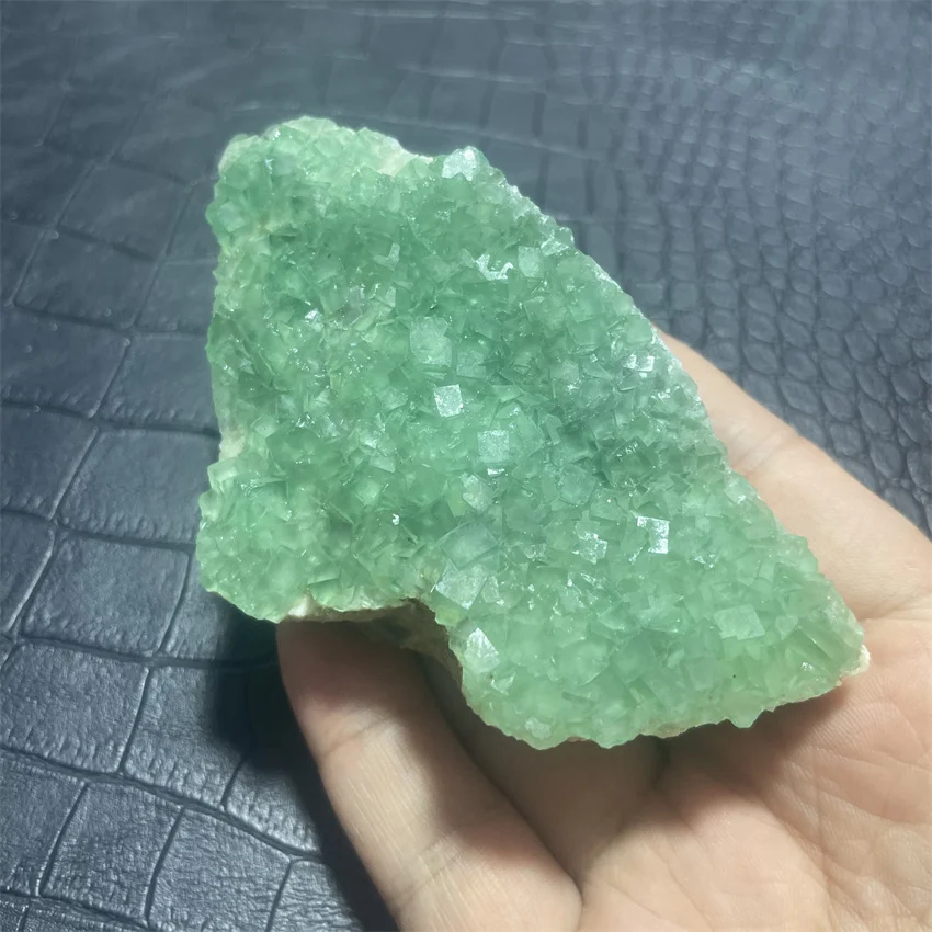 NEW! 100% Natural green fluorite rare octahedral fluorite mineral specimen  cluster Stones and crystals Healing crystal 6