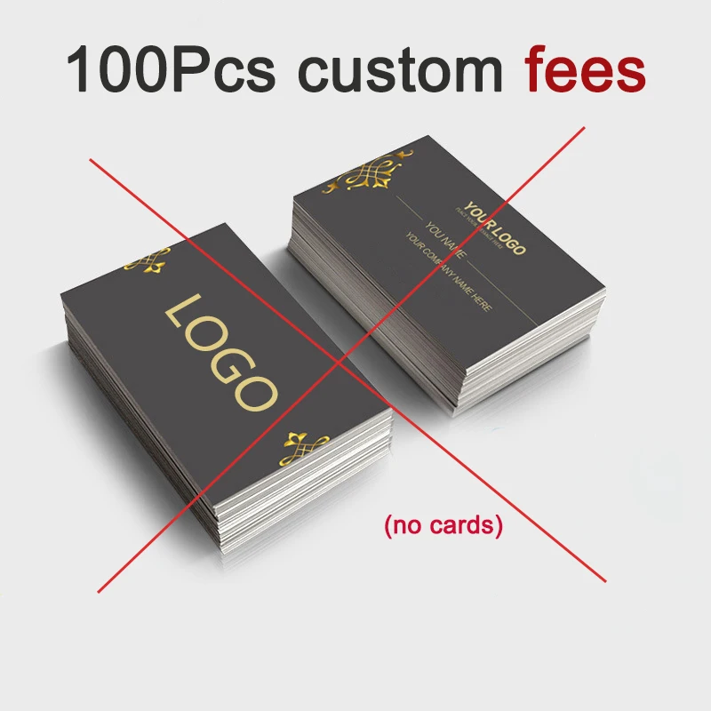 100PCS Customized Business Card Full Color Double-sided Printing Business Card 300GMG Kraft Paper Card Support Customization