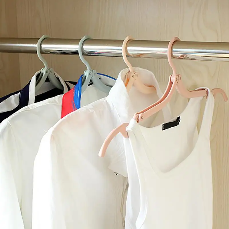 Folding Clothes Hangers 20X Travel Accessories For Women Foldable Clothes Drying Rack Space Saving Clothes Hanger Drying Rack 2