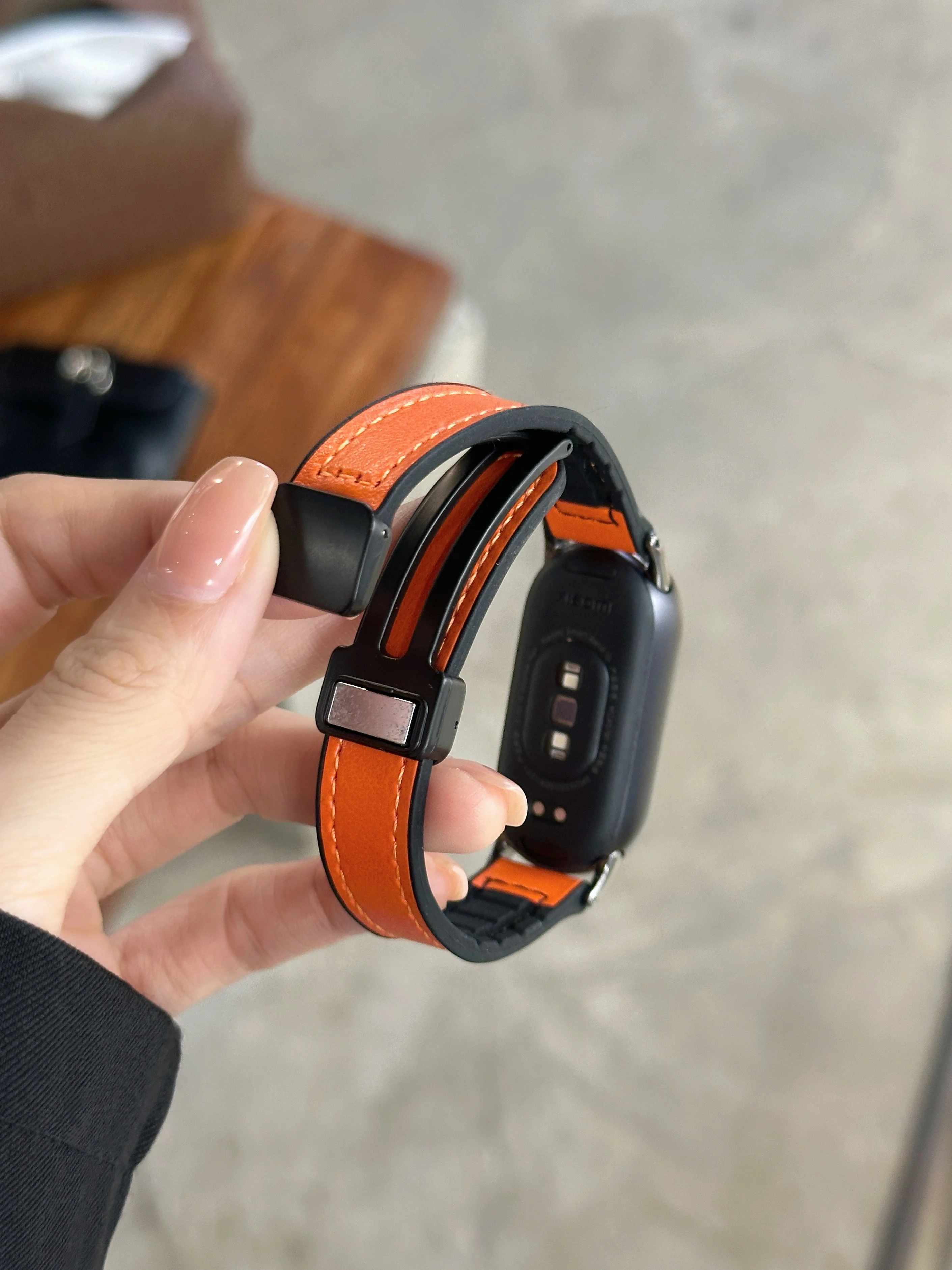 Magnetic Leather Strap for Smartwatch Replacement Bracelet