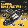 20807-4408a7.jpg Inflatable Fishing Paddle Board Triple Chamber Stand Up Paddle Board 11'*48"*6",Fishing Kayak with Premium Accessories